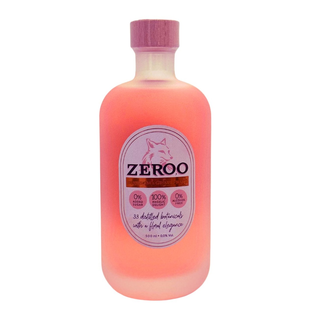 Zero,o Blossom & Grapefruit -alcoholvrije drank - 0% Vol. - 500ml.