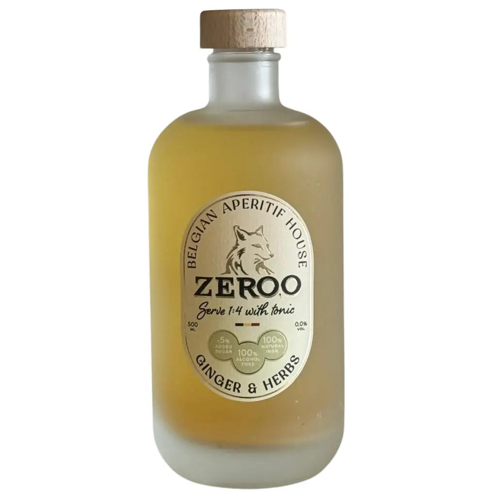 ZERO,O Ginger & Herbs -alcoholvrije mixer - 0% - 500ml.